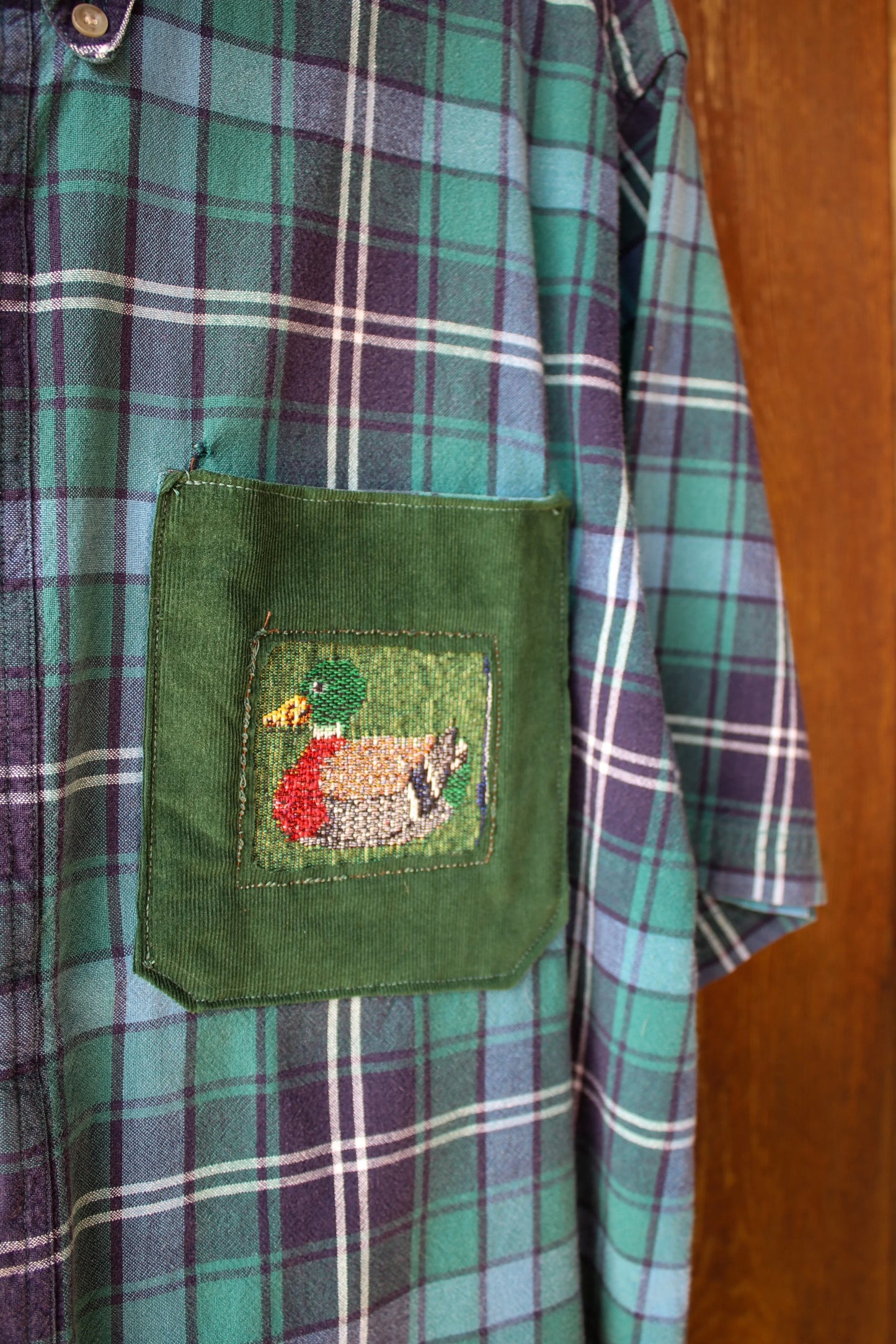 “Catch & Release” – Upcycled Vintage Woolrich Fish + Duck Flannel